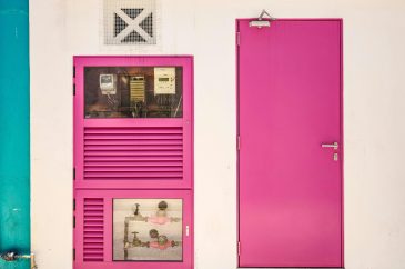 secure residential entry door